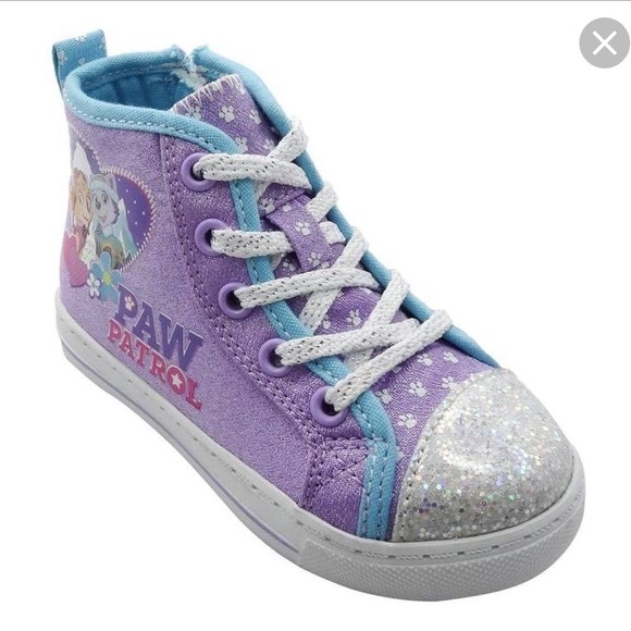 Paw Patrol Other - Paw Patrol | Lavender Girls Hi-Top Shoes Size 12